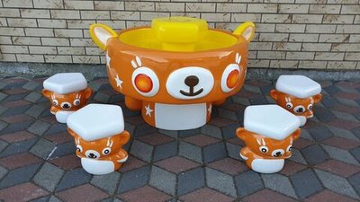 Стол песочница мишка