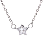 Подвеска из гиппоалергенного сплава со стразами «ЗВЕЗДА», цвет серебро и золото, d-20см/0,7см