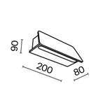 Уличный настенный светильник Outdoor O429WL-L6GF3K