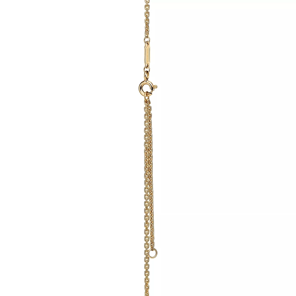 Подвеска из жёлтого золота 18k с бриллиантами, Tiffany 💎Hard Wear Double link