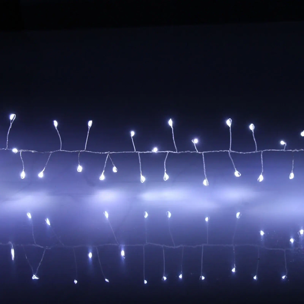 Гирлянда для дома 2,0 м 150 ламп LED «Мишура», IP-40, Белый