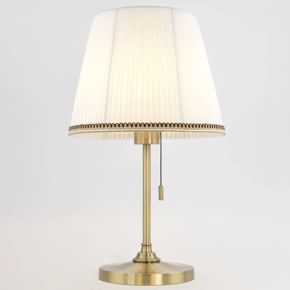 Citilux Линц CL402730 Настольная лампа бронза с белым абажуром