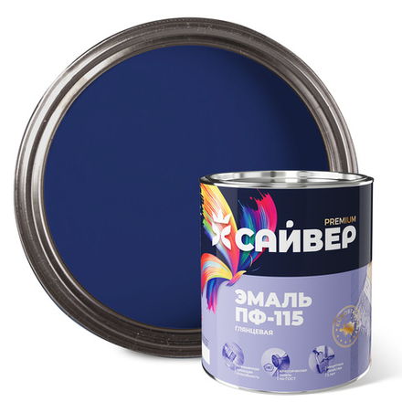 САЙВЕР  Эмаль ПФ-115 Васильковая 2,7кг ГОСТ 6465-76