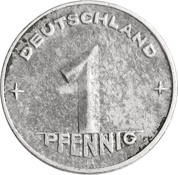 1 пфенниг 1949 Германия (ГДР) "E"