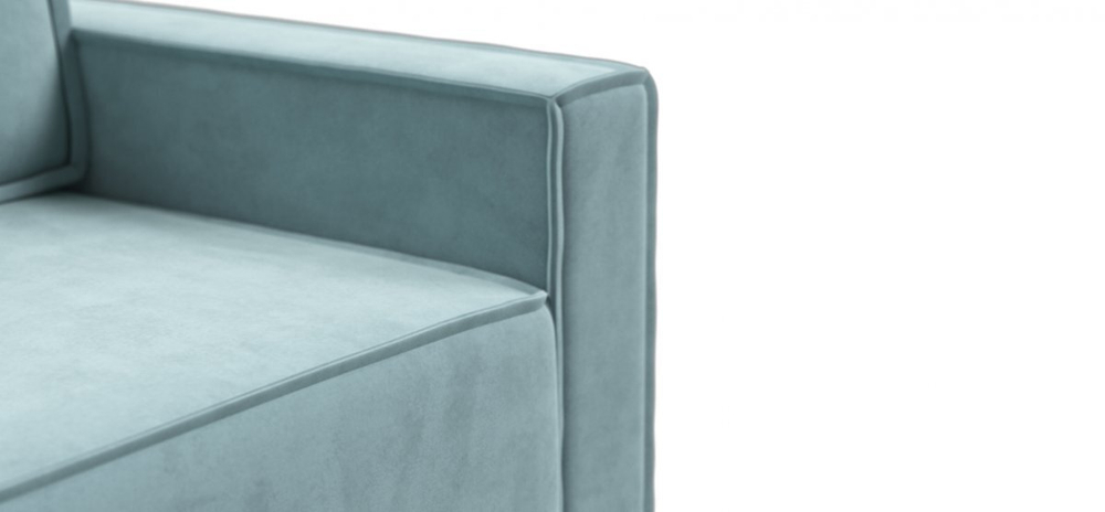 Диван Норд двухместный Велюр Монолит аква