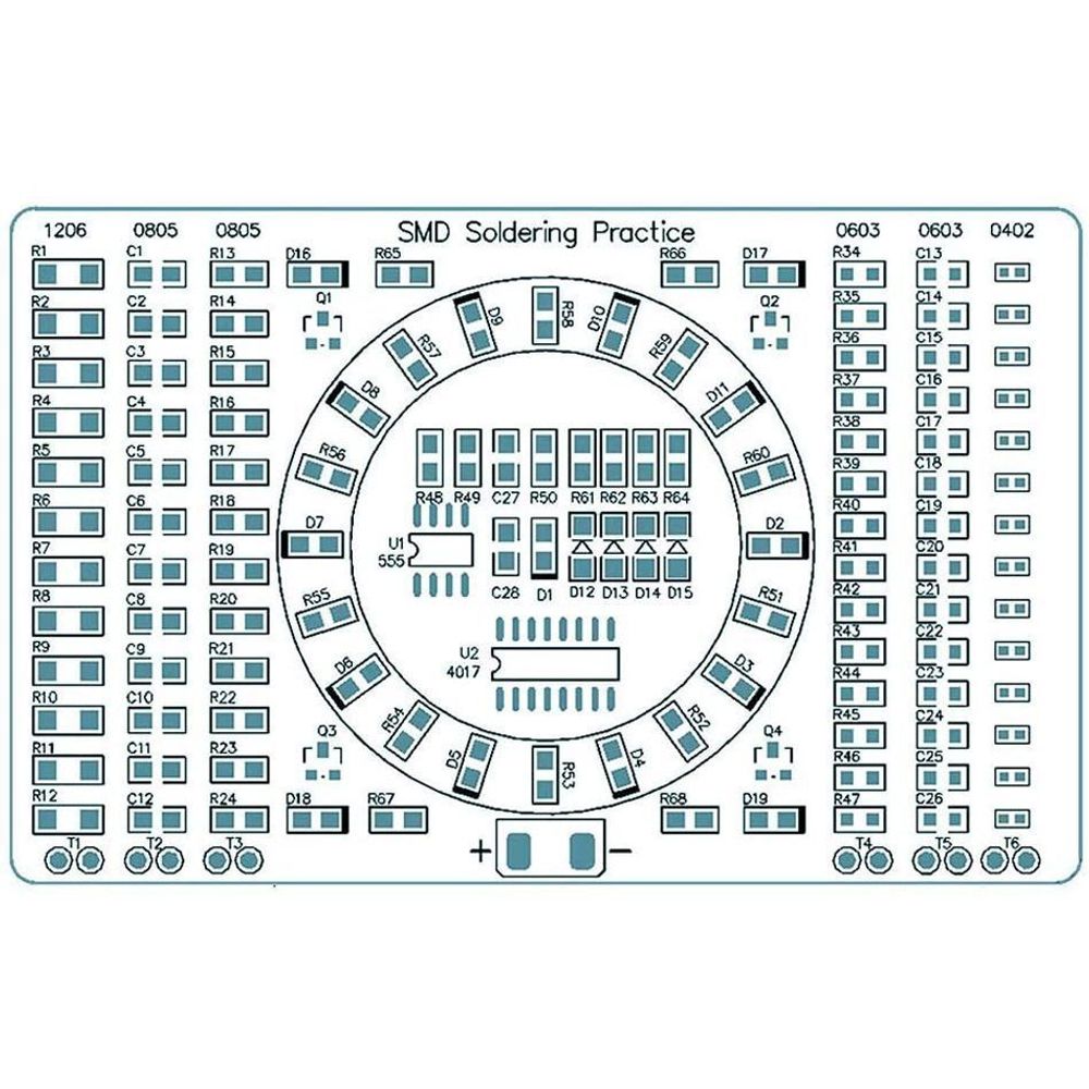 9V KIT Набор - конструктор для самостоятельной сборки и обучения пайки SMD компонентов (2)