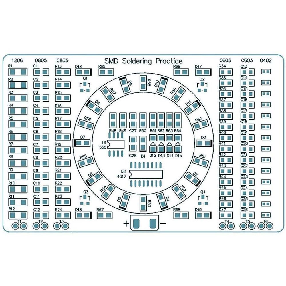 9V KIT Набор - конструктор для самостоятельной сборки и обучения пайки SMD компонентов (2)