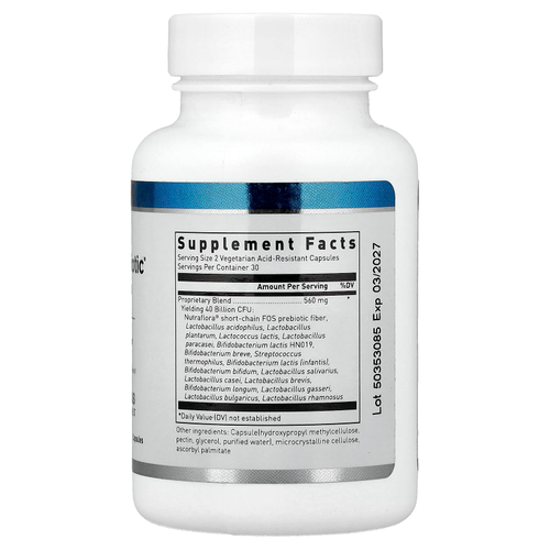 Douglas Laboratories, Multi-Probiotic®, 40 млрд КОЕ, 60 вегетарианских кислотостойких капсул