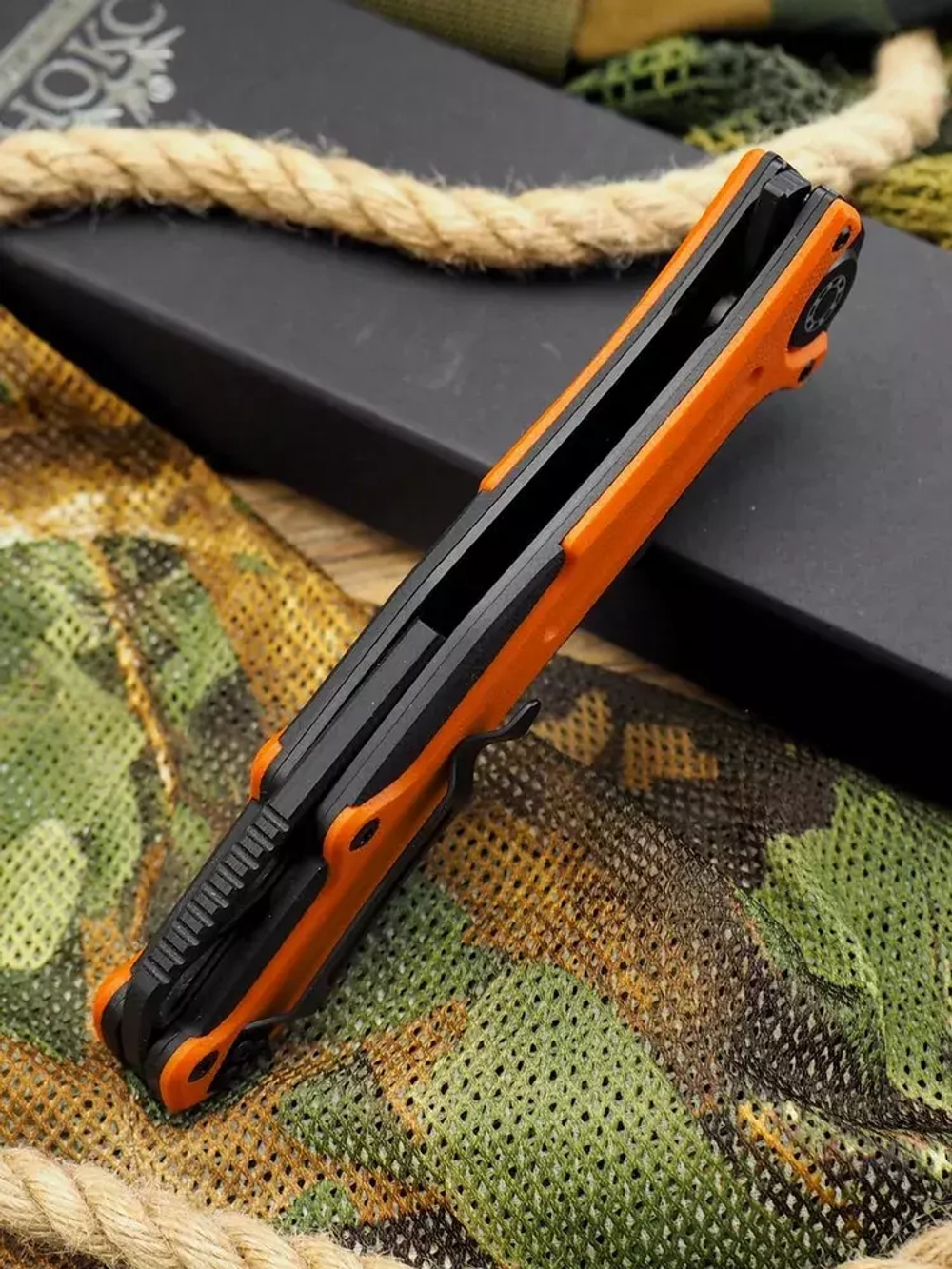 Складной нож НОКС "Фантом" 338-708406 c клинком из стали D2, рукоять G10