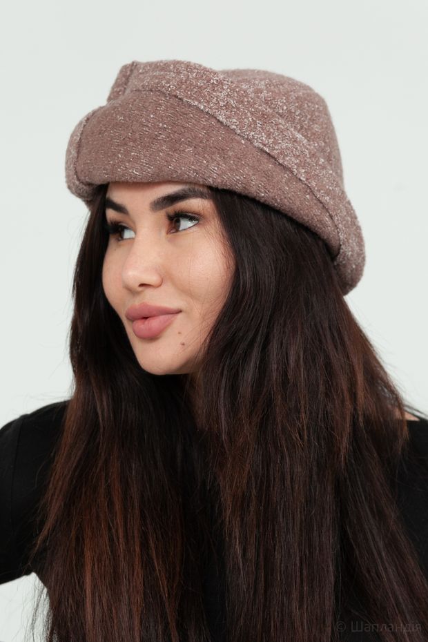 Комова №2330Б (Какао/розовое золото / 57-58 / 30х30х6 / б/р / Шоколадный / Шерсть / 0.3)