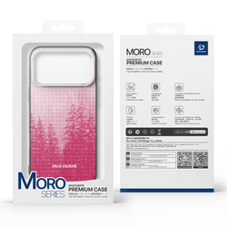 Чехол с MagSafe и рисунком красного цвета для iPhone 17 Pro, от Dux Ducis серия Moro Series Magnetic