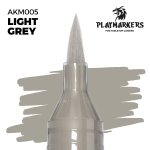 Акриловый маркер с кистью AK Playmarkers Light Grey