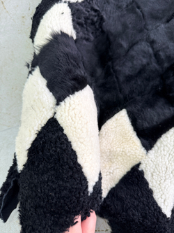 Покрывало меховое ковер из шкуры овчины