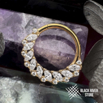 Кликер Ora Crystal PVD Yellow 1.2мм