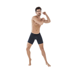 Черные удлиненные трусы-боксеры Caribbean Long Boxer (Размер: L) (Цвет: черный)