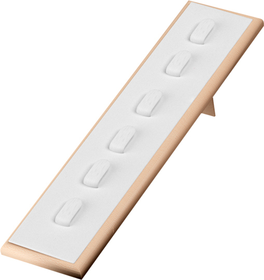 Подставка для 6 колец/наклонная/6 язычков/накладка/ножка/ф.№6 (резинка)