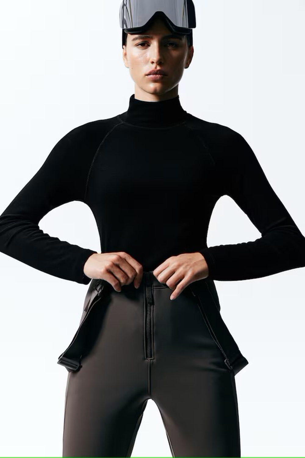 H&M Шерстяной лыжный топ, черный