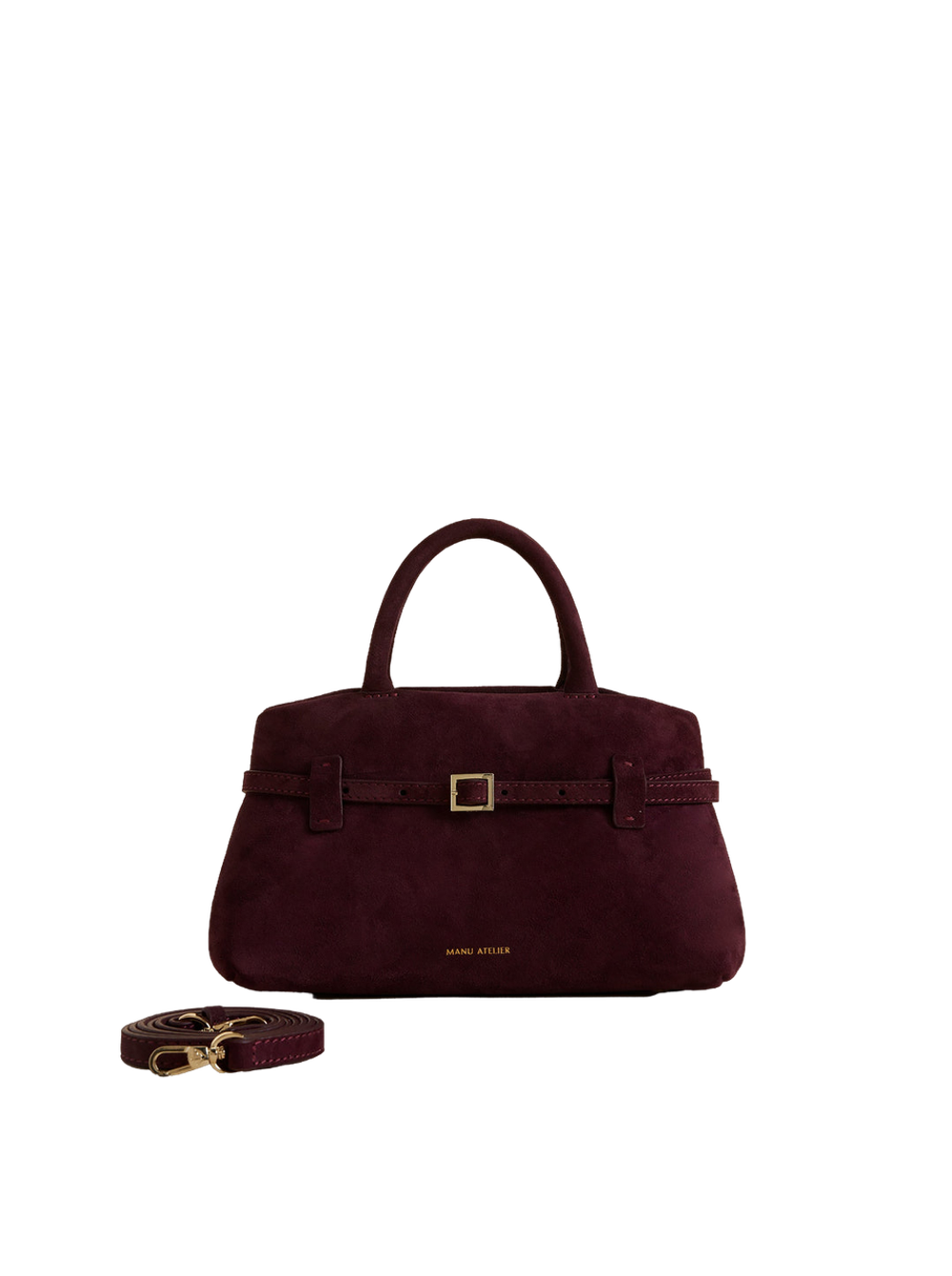 Сумка Manu Atelier Le Cambon 25 Merlot Suede