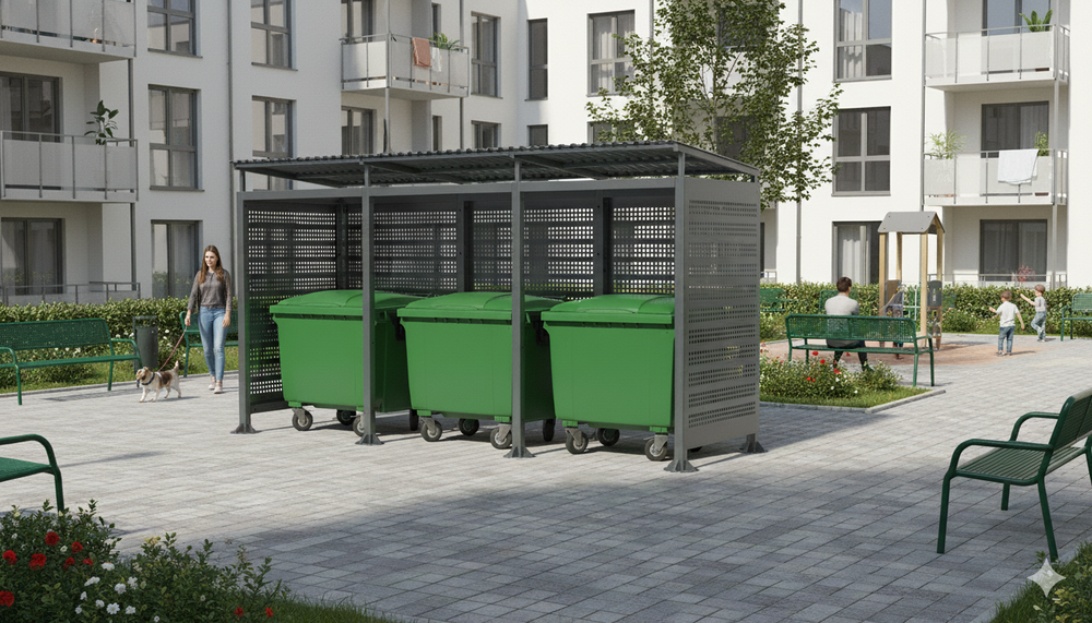 Контейнерная мини-3 металл без ворот SK00093