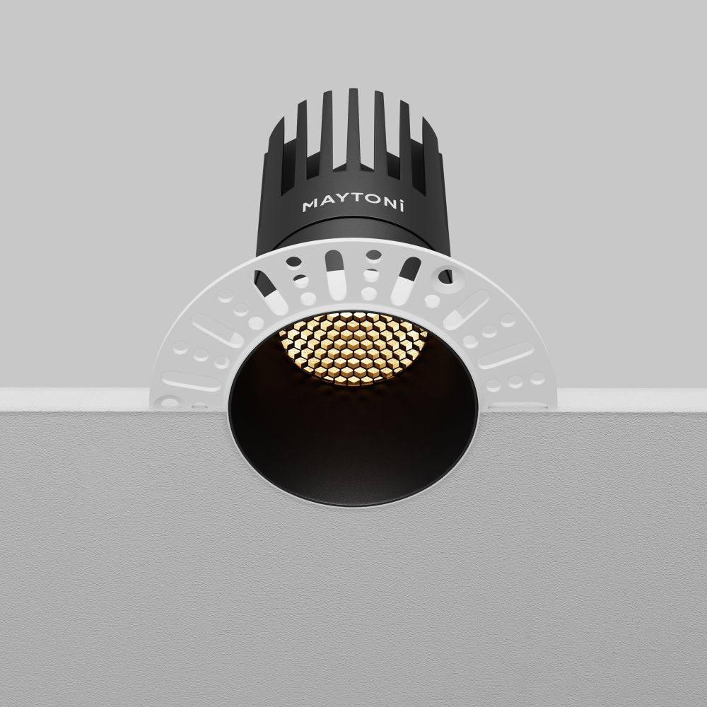 Светильник встраиваемый светодиодный Maytoni Dip DL122-15W-2.7K-TRS-B