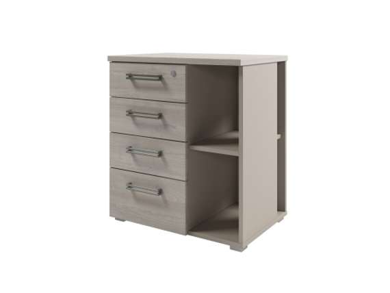 Тумба приставная 4 ящика 672x460x750 D-222