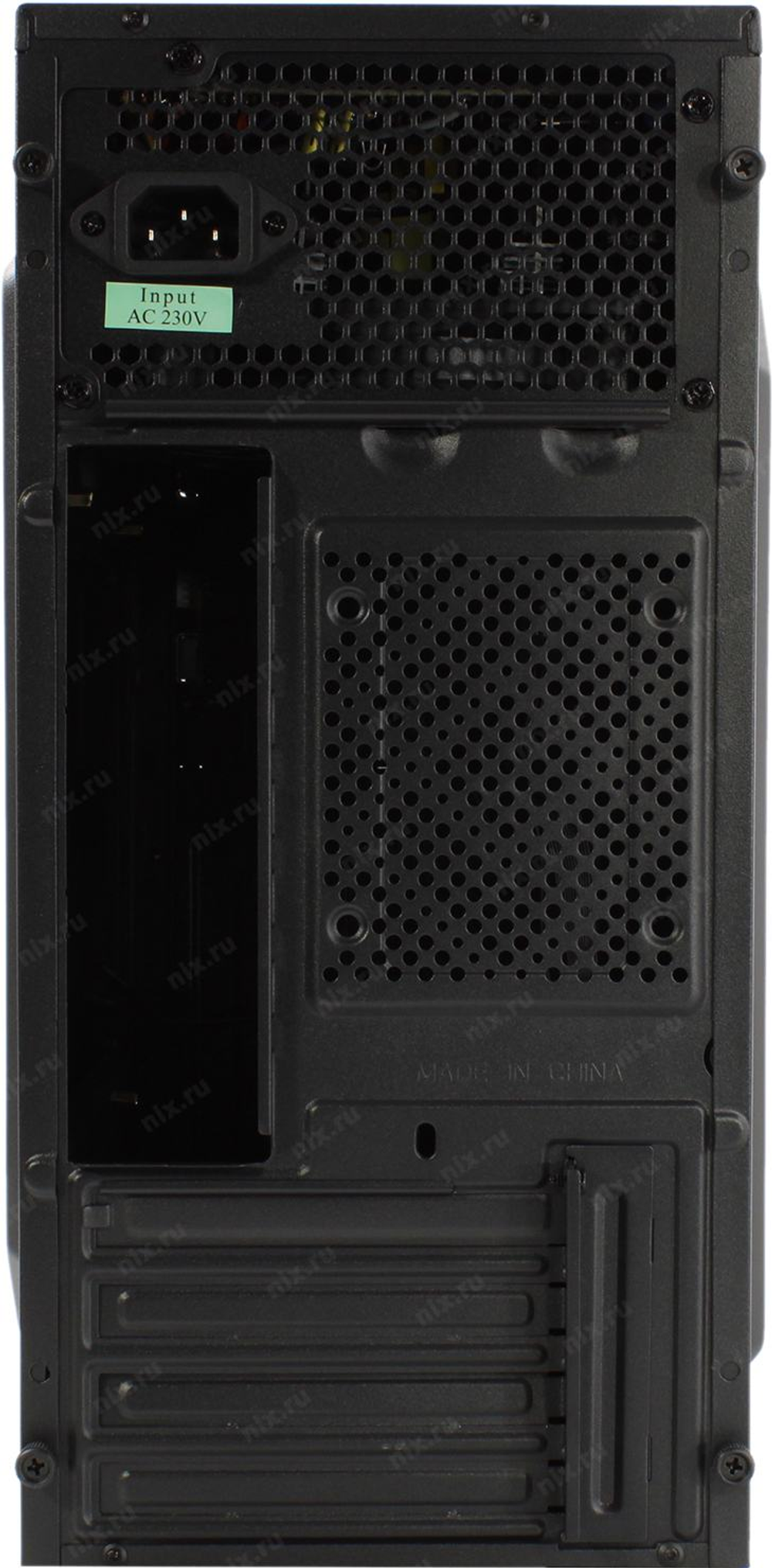 Корпус Minitower Ginzzu B190 MicroATX 450W-12см (24+4пин)