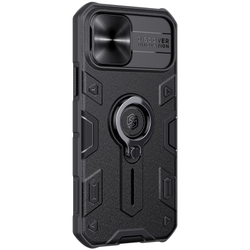 Чехол для iPhone 12 и 12 Pro от Nillkin серии CamShield Armor Case с кольцом и защитной шторкой для задней камеры