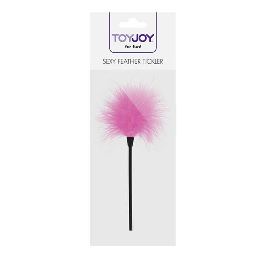 Пуховка для щекотания Sexy Feather Tickler (Цвет: розовый)