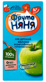 ФрутоНяня сок ЯБЛОКО 0,2/18