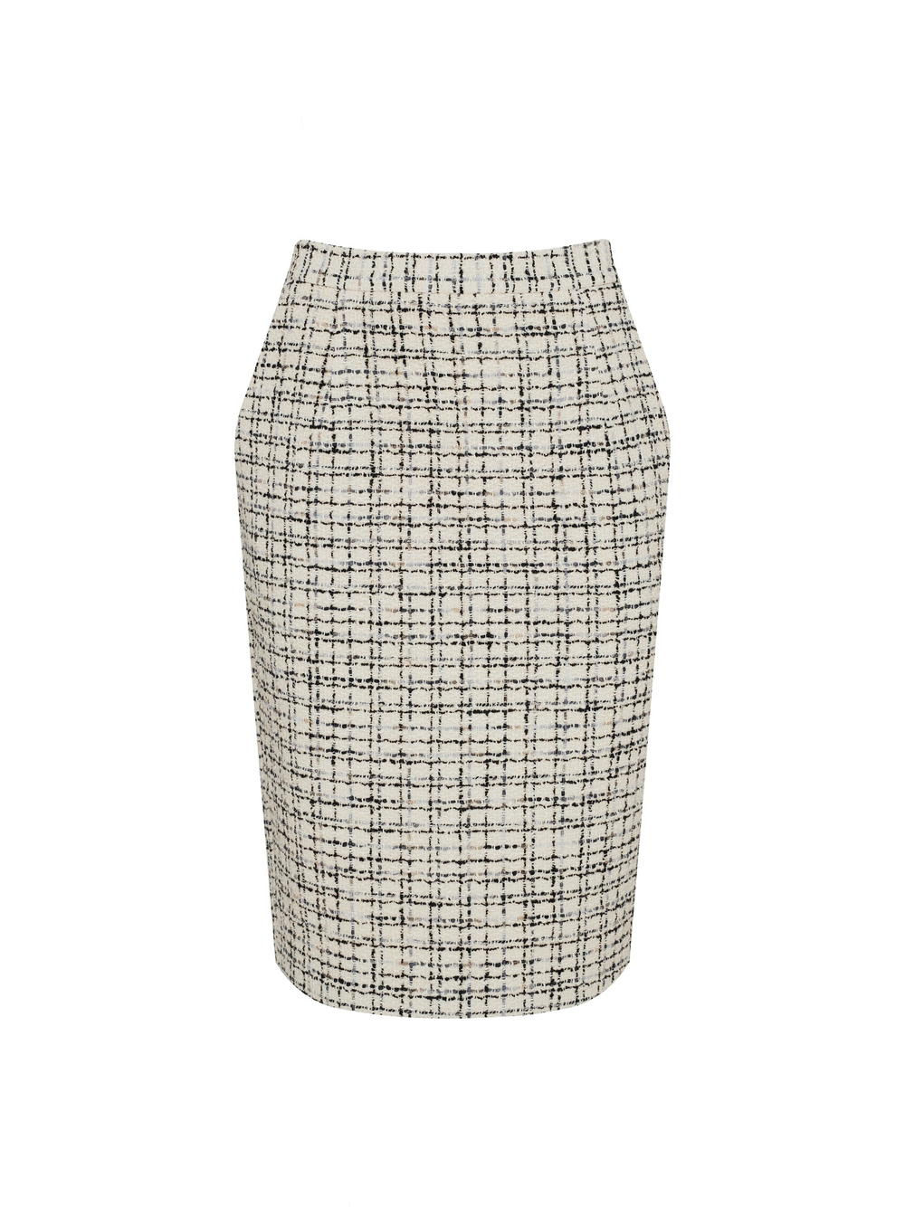 Юбка из букле молочный/черный