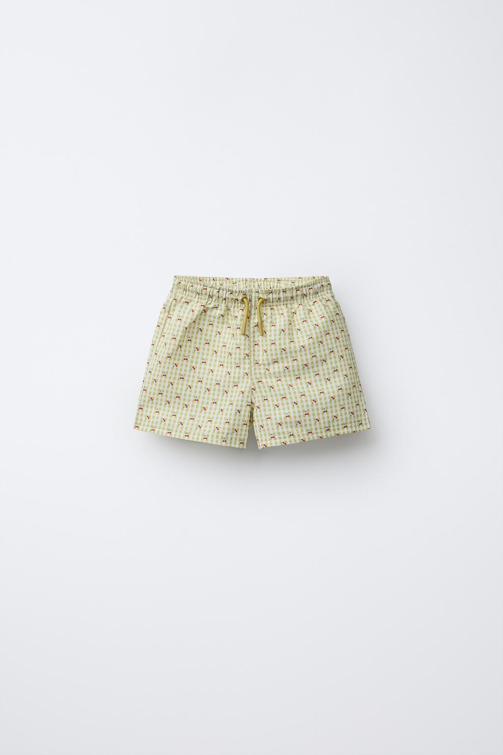 ZARA ПЛАВКИ С ПРИНТОМ, ОЛИВКОВЫЙ