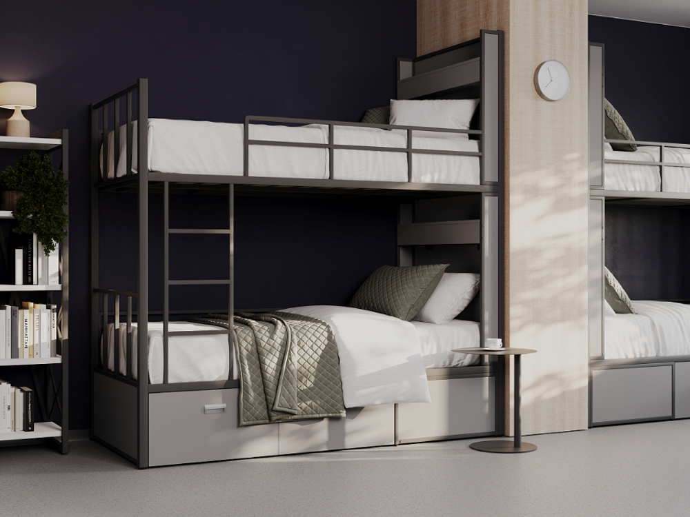 Кровать односпальная металлическая ОВЕРНАЙТ