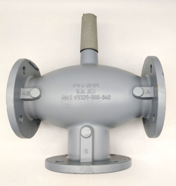 Клапан чугунный фланцевый 3-ходовой DN80 PN6 KVS100 Honeywell V5329C1083