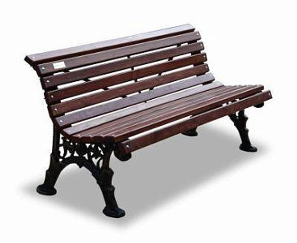 Скамейка чугунная «Ажурная» без подлокотников