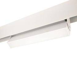 ULB-M80-12W-4000K-35 WHITE Светильник-прожектор линейный светодиодный трековый. Для магнитных шинопроводов. 900 Лм. Белый свет 4000К. Белый. ТМ Uniel