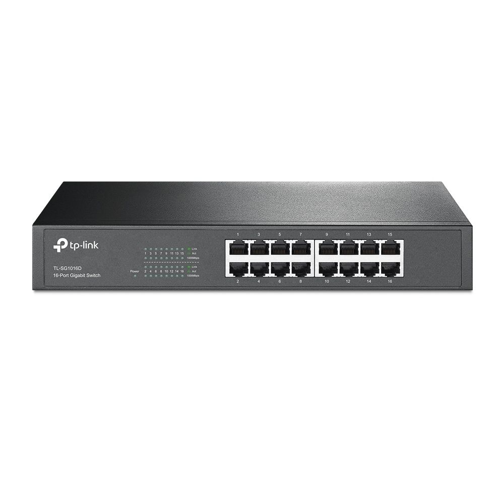 Коммутатор на 16 Ethernet портов TP-Link TL-SG1016D