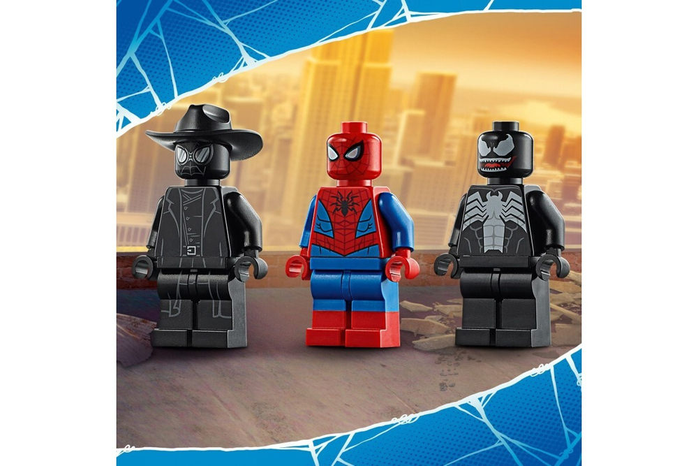Конструктор Lari Spider Man 11500 Реактивный самолет Человека-Паука против робота Венома 389 деталей