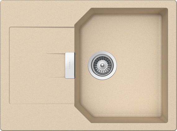 Мойка SCHOCK Manhattan 45 D Cristalite корз.клапан лунный камень