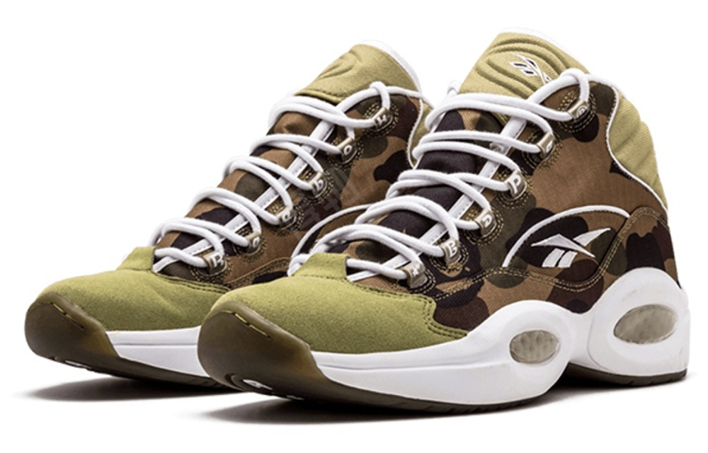 Кроссовки Reebok Question Mid Mita X Bape 1St Camo