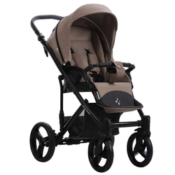 Детская коляска Bebetto Magnum Prima 3 в 1 с автокреслом Avionaut Cosmo 04 т.бежевая кожа