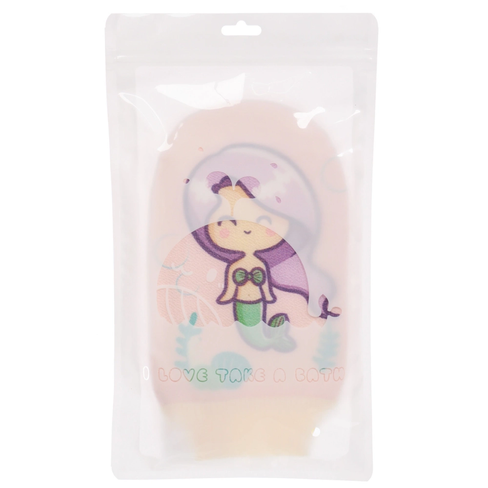 Мочалка-варежка для тела детская «MIR KRASOK», русалочка Глория, цвет как на фото, 23*15см, (ZIP пакет)