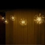 Гирлянда для дома БАХРОМА «Сфера» ш3м*в0,4/0,6м 500 ламп LED, 8 режимов, IP-40, Теплый белый