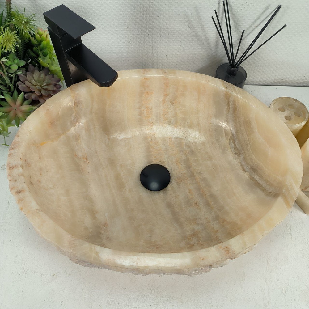 Раковина из оникса Erozy Yellow EO-64517 53*42*15 0159