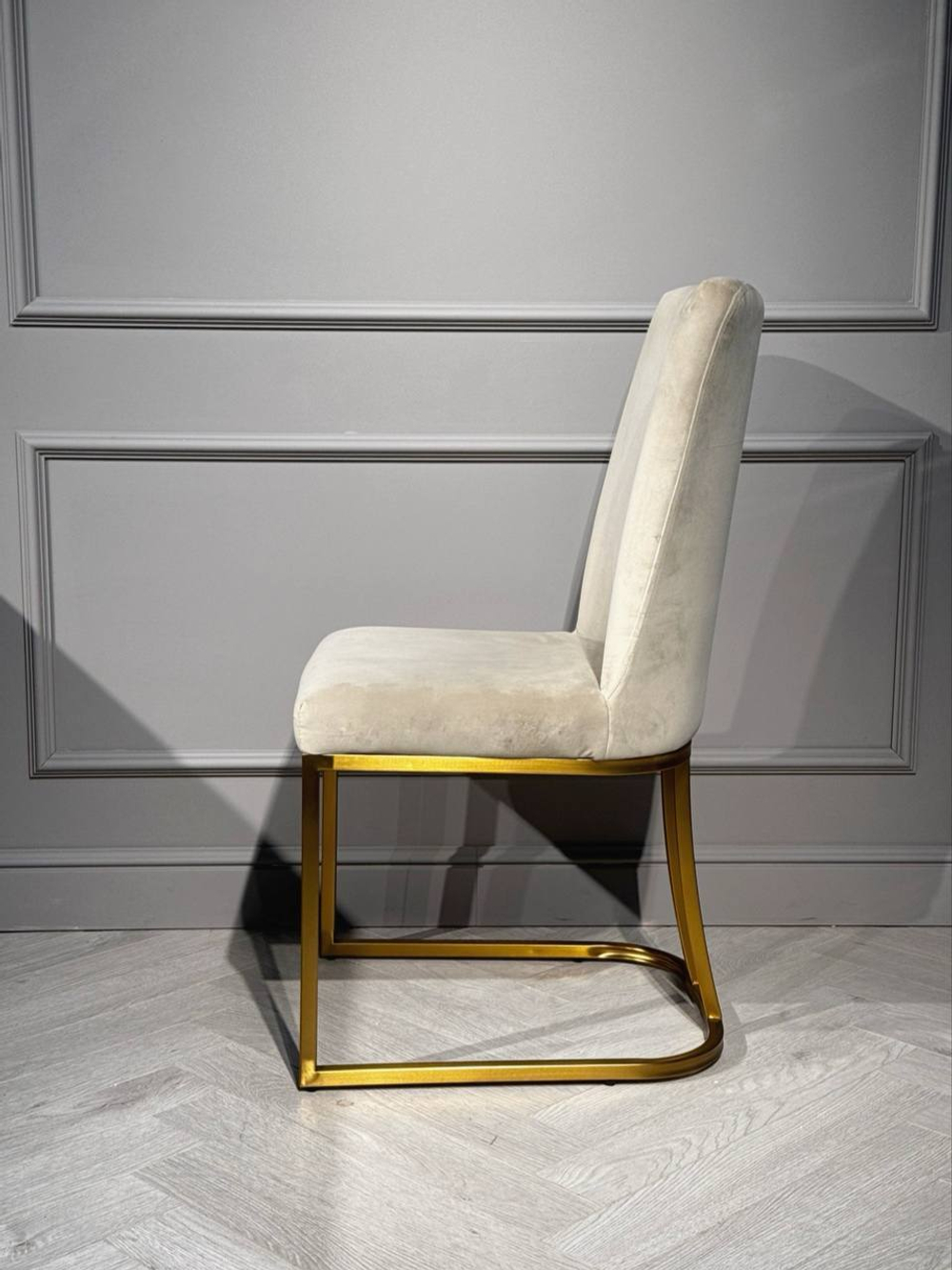 Стул обеденный Ist Casa Пресли, 42х44х92, бежевый, матовое золото