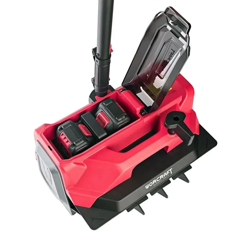 Снегоуборочная машина WORCRAFT CST-S40LiB аккумуляторная, 40 В, бесщ. двиг, захват 40 см,выброс 6 м, 2 АКБ и ЗУ в комплекте.