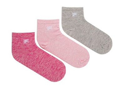 Теннисные носки Fila Quarter Plain Socks 3P - Multikolor