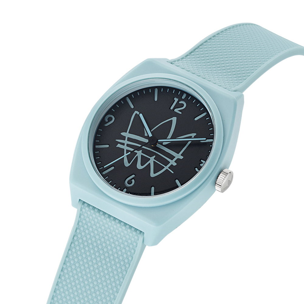 Adidas Originals STREET Wrist Watch Quartz Movement Resin Strap 38mm Black Dial Unisex