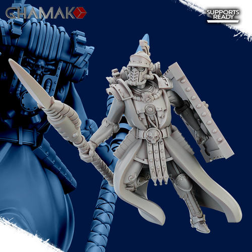 Adeptus Mechanicus Skitarii Скитарий-защитник №1 миниатюра для dnd, днд, pathfinder, фентези, Настольная игра, НРИ, Варгейм, РПГ