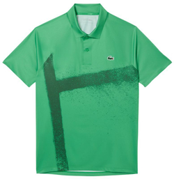 Мужское теннисное поло Lacoste Tennis x Novak Djokovic On Court - зеленый