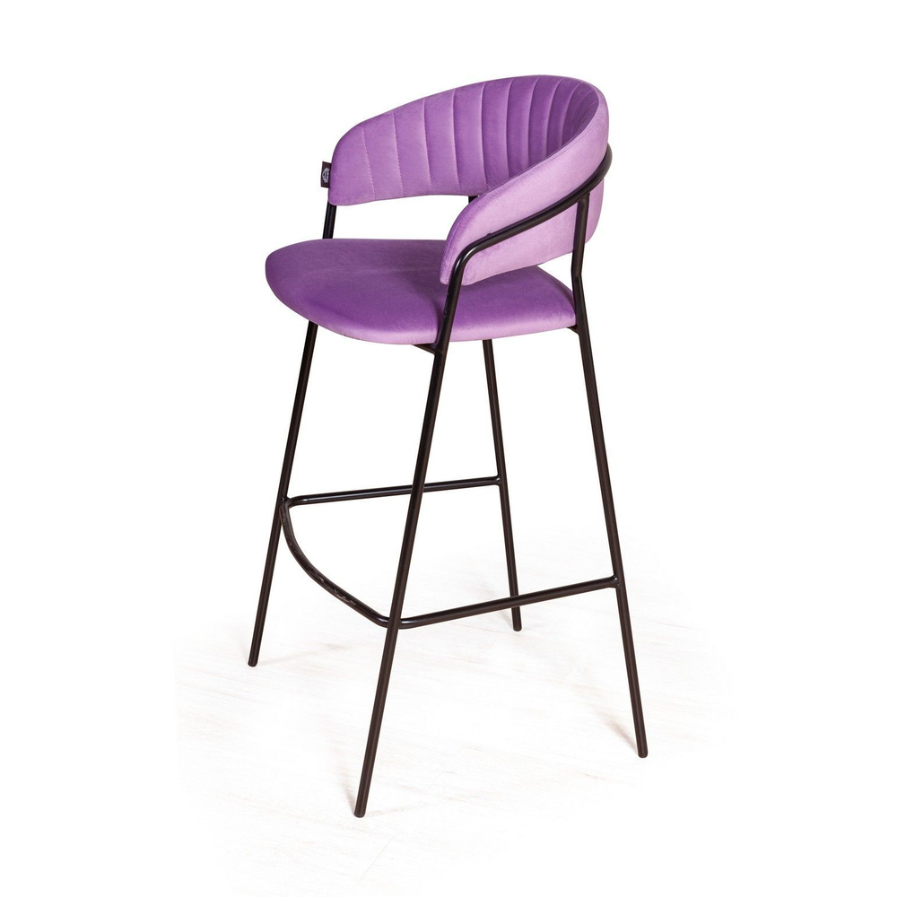 Стул барный Kelly, велюр Holland 36